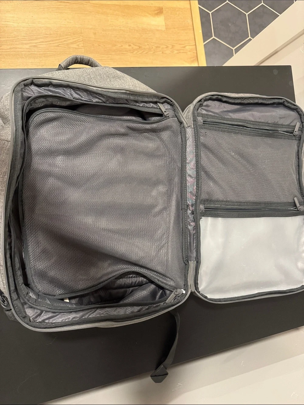 Gray Carryon Clamshell Backpack Shoulder Bag